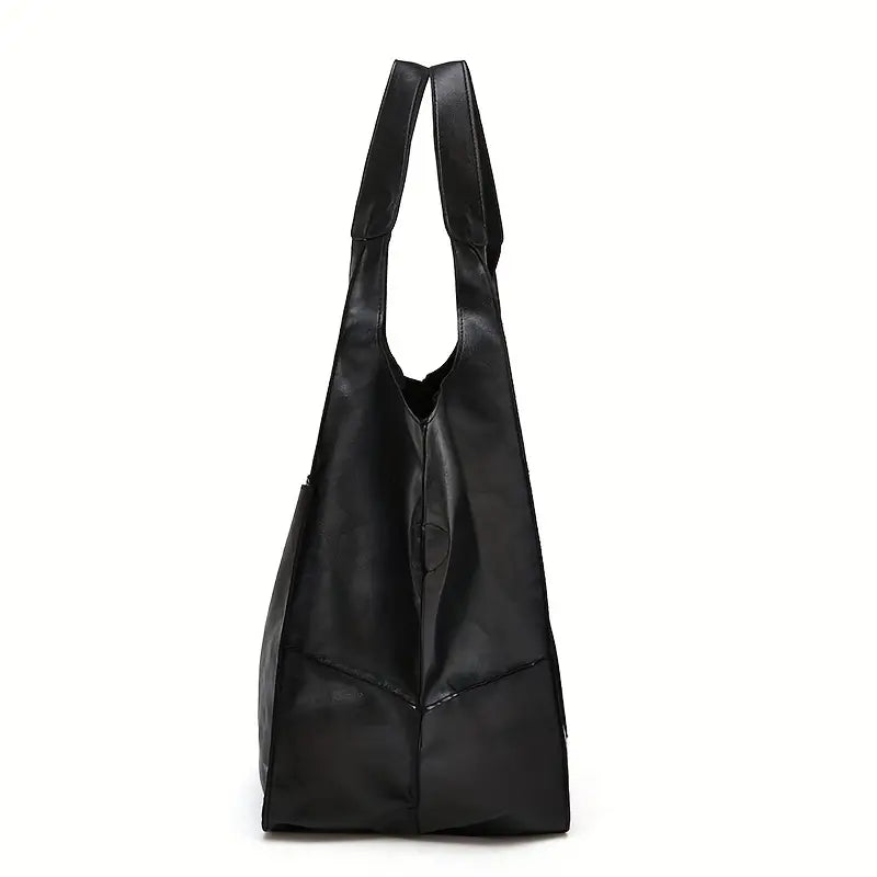 Women PU Leather Handbags Tote Bag Soft Retro Designer Large Capacity 24Hr Smart